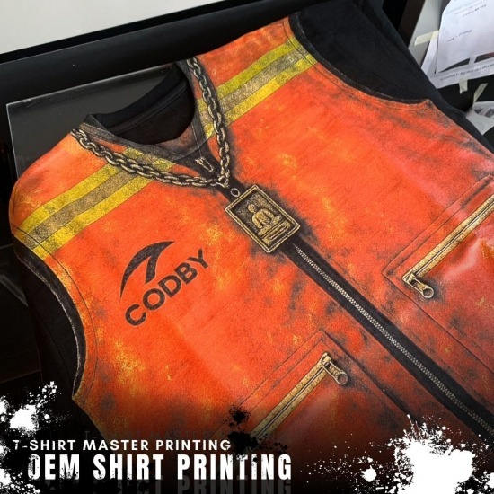 สกรีนเสื้อ ไม่มีขั้นต่ำ ราคาถูก - โรงงานผลิตเสื้อยืดพร้อมสกรีน DTG และ DFT ตามแบบ