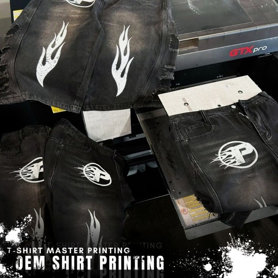 รับสกรีนกางเกงยีนส์