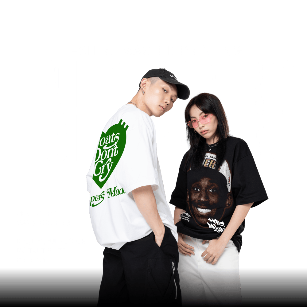 โรงงานผลิตเสื้อยืดพร้อมสกรีน DTG และ DFT ตามแบบ ใกล้ฉัน